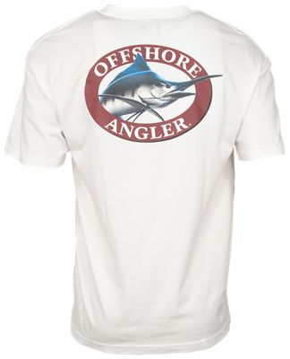Offshore Angler Logo Graphic Short-Sleeve T-Shirt for Men - White - L