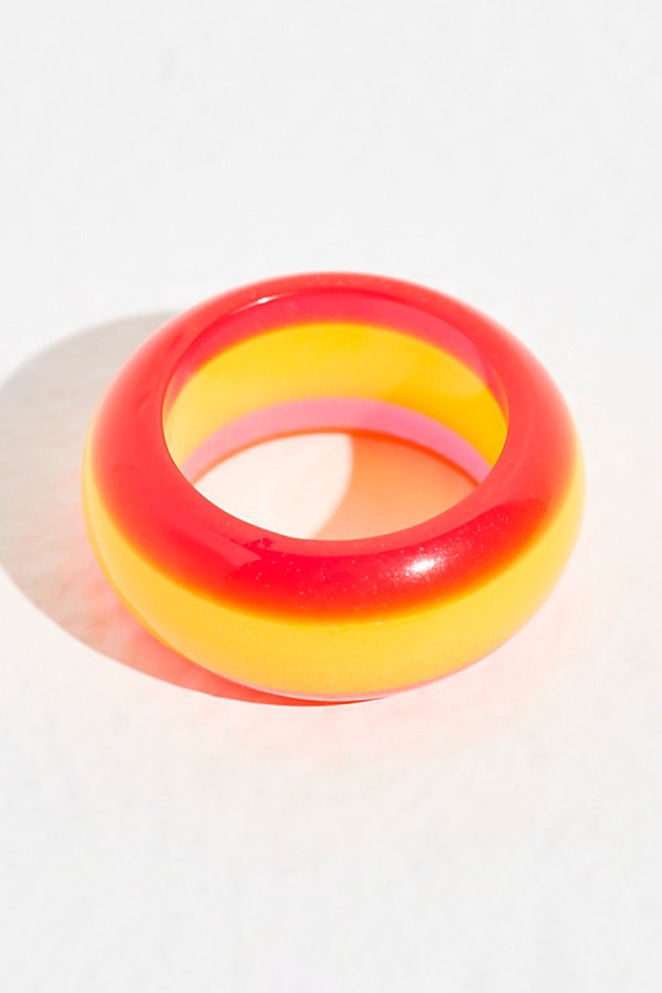 Candy Pop Ring by Free People, Orange Multi, One Size