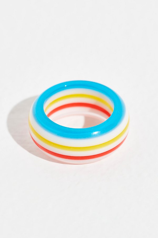Candy Pop Ring by Free People, Retro Rainbow, One Size