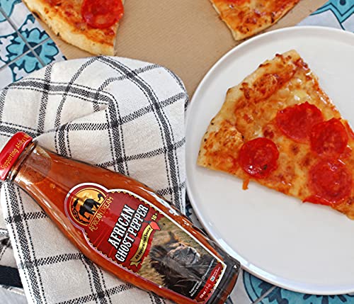 African Ghost Pepper Hot Sauce by African Dream Foods | All Natural Hot Sauce | Made in Africa | 5 Fl Oz Glass Bottle thumbnail