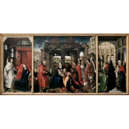 St Columba Altarpiece Ca 1455 Rogier Van Der Weyden (ca 1399-1464 Netherlandish) Oil on Panel Alte Pinakothek Munich Germany Canvas Art - Rogier Van D