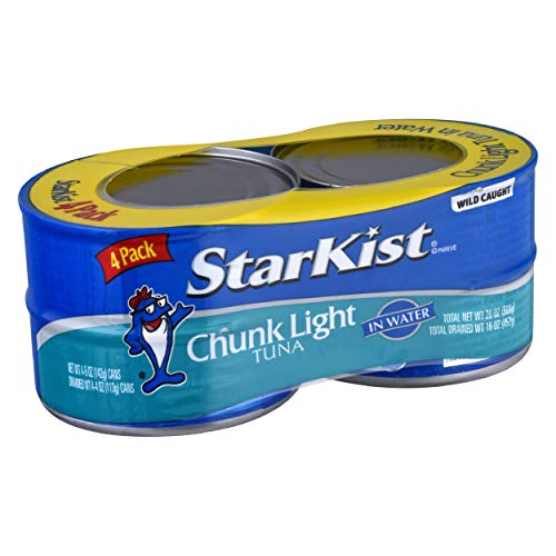 StarKist Chunk Light Tuna in Water - 5 Oz Can (Pack of 4)