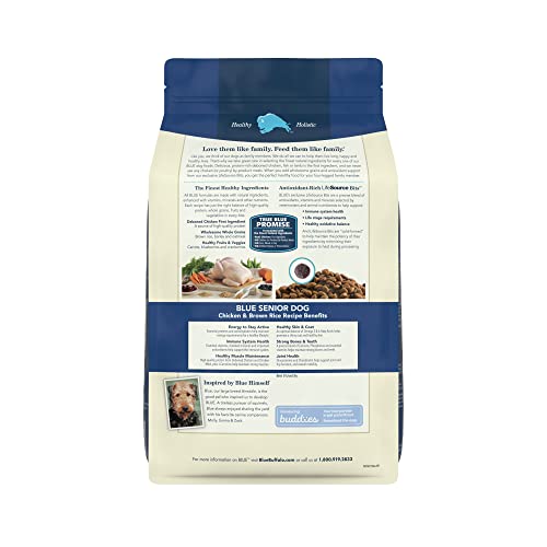 Blue Buffalo Life Protection Formula Senior Dry Dog Food  Chicken & Brown Rice  5lbs thumbnail