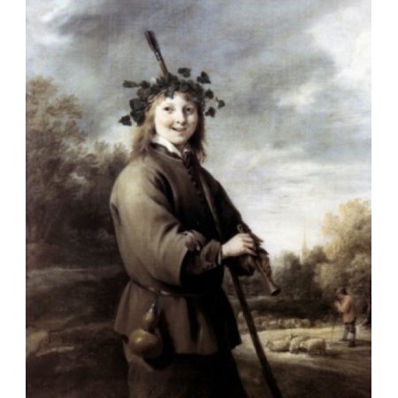 A Shepherd by David Teniers the Younger 1640-1650s 1610-1690 Canvas Art - David Teniers (24 X 36)