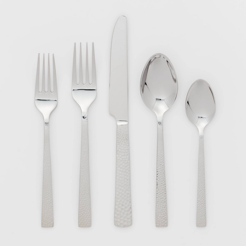 20pc Stainless Steel Sherman Mirrored Silverware Set - Threshold™