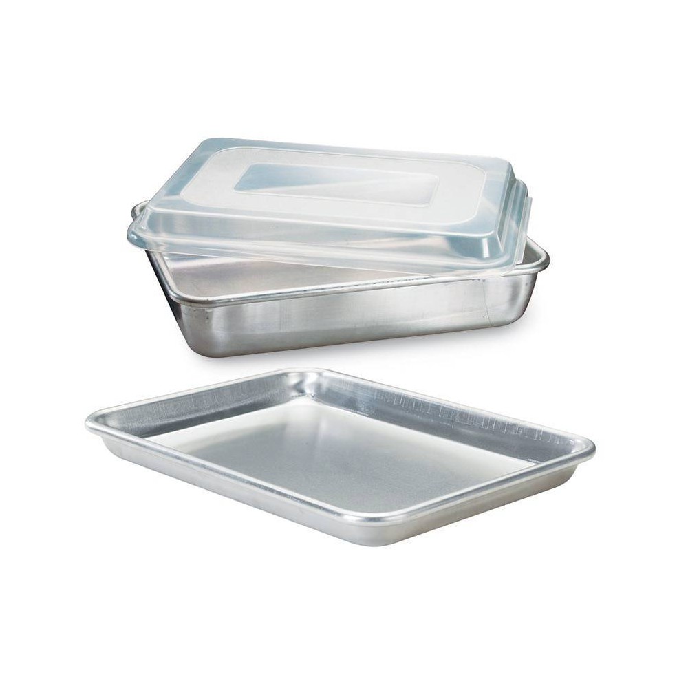 Nordic Ware Naturals 3pc Bakeware Set 9"x13" Cookie & Cake Pan with Lid