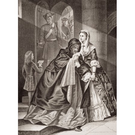 The Escape of Lord Nithsdale from the Tower 1716 William Maxwell Fifth Earl of Nithsdale and Fourteenth Lord Maxwell 1676-1744 Engraved by F Fraenkel