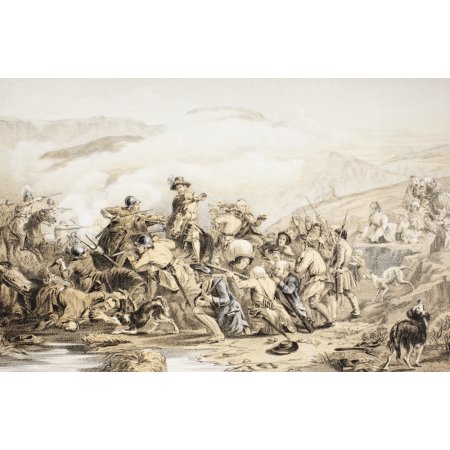 The Battle of Drumclog 1 June 1679 at High Drumclog in South Lanarkshire Scotland from the Scots Worthies According to Howies Second Edition 1781 Publ