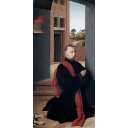 Portrait of a Male Donor Ca 1455 Petrus Christus (ca 1410-1475 Netherlandish) Oil on Wood Panel National Gallery of Art Washington DC USA Canvas Art -