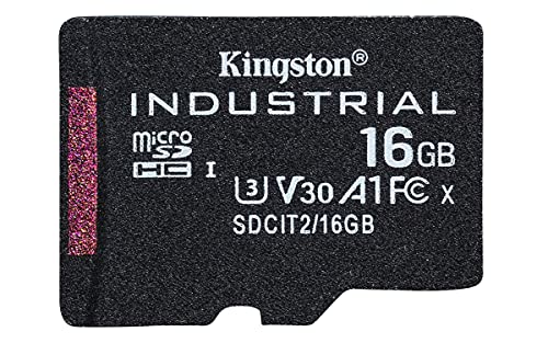 Kingston 16 GB Industrial Grade MicroSDHC MicroSD, Class 10, U3, A1, UHS-I