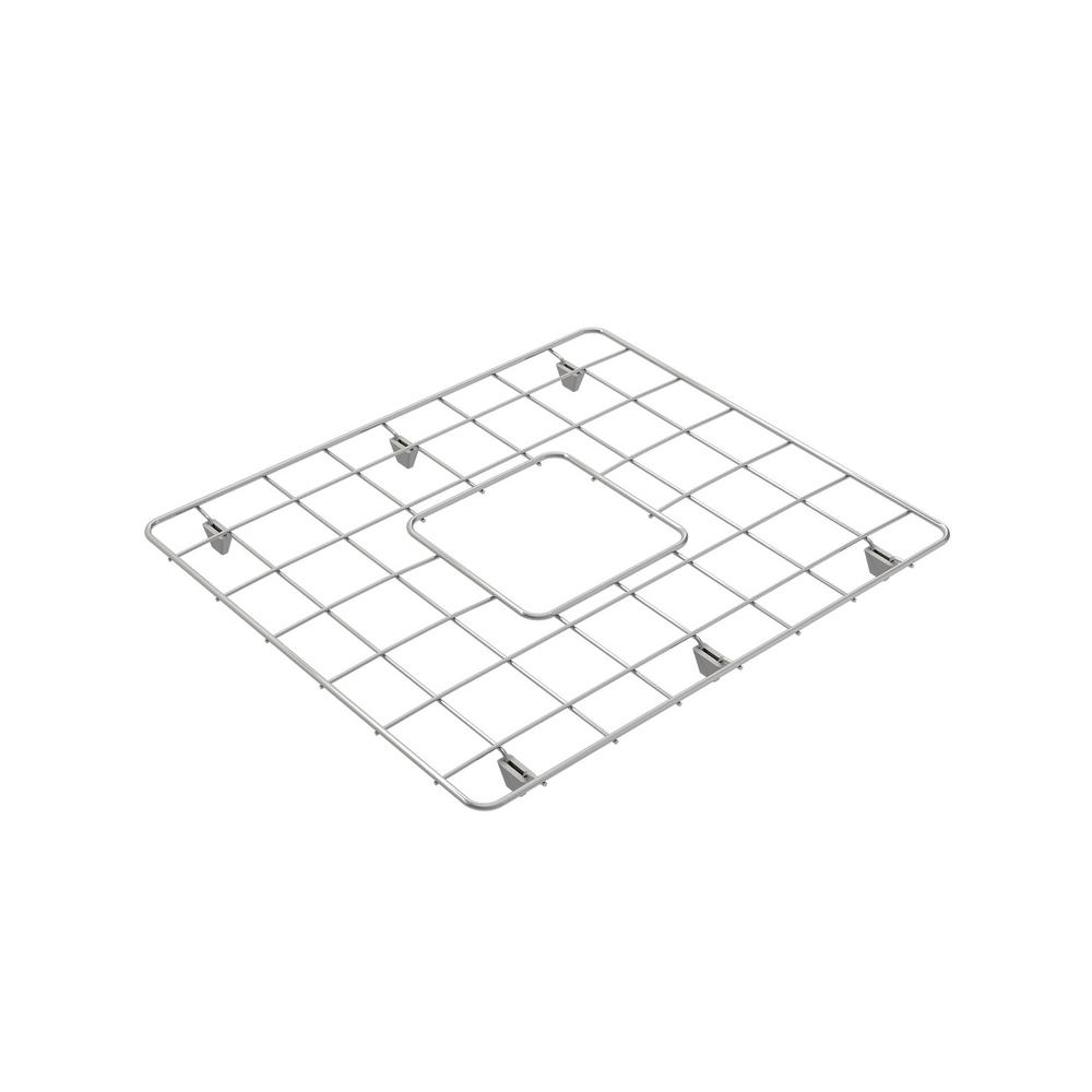BOCCHI Stainless Steel Sink Grid for 20 in. 1136 Farmhouse Apron Front Fireclay Single Bowl Kitchen Sinks
