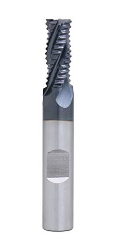 Accusize Industrial Tools 5/16'' by 3/8'' by 3/4'' Flt Length, 2-1/2'' Oal, 4 Flute, Standard Tooth M42 8% Cobalt Tialn Roughing End Mill, 1102-0516 thumbnail