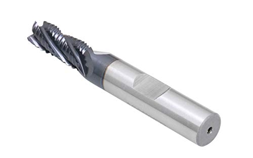 Accusize Industrial Tools 5/16'' by 3/8'' by 3/4'' Flt Length, 2-1/2'' Oal, 4 Flute, Standard Tooth M42 8% Cobalt Tialn Roughing End Mill, 1102-0516 thumbnail