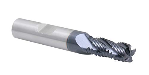 Accusize Industrial Tools 5/16'' by 3/8'' by 3/4'' Flt Length, 2-1/2'' Oal, 4 Flute, Standard Tooth M42 8% Cobalt Tialn Roughing End Mill, 1102-0516 thumbnail
