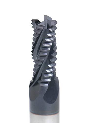 Accusize Industrial Tools 5/16'' by 3/8'' by 3/4'' Flt Length, 2-1/2'' Oal, 4 Flute, Standard Tooth M42 8% Cobalt Tialn Roughing End Mill, 1102-0516 thumbnail