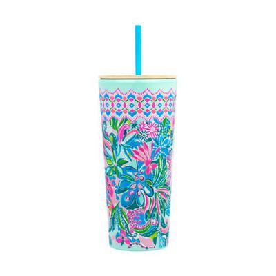 Lilly Pulitzer Golden Hour Tumbler with Straw
