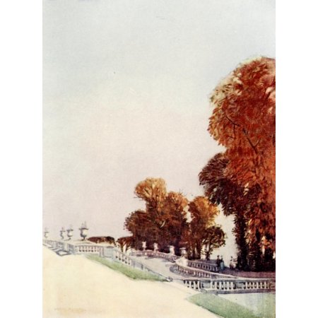 The Charm of Paris 1913 Terraces at Saint Cloud Canvas Art - Harry Morley (18 X 24)