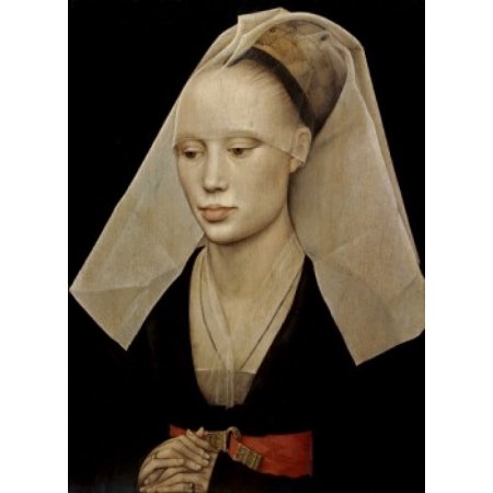 Portrait of a Lady C 1455 Rogier Van Der Weyden (ca1399-1464 Netherlandish) Oil on Wood Panel National Gallery of Art Washington DC Canvas Art - Rogie
