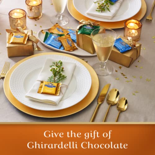 2021 Ghirardelli Chocolate Limited Edition Holiday Tree Box Milk Chocolate Caramel Squares Assortment, Individually Wrapped Bulk Chocolates for Gift G thumbnail