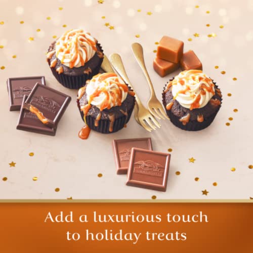2021 Ghirardelli Chocolate Limited Edition Holiday Tree Box Milk Chocolate Caramel Squares Assortment, Individually Wrapped Bulk Chocolates for Gift G thumbnail