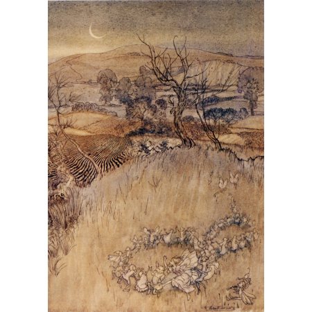 The Tempest 1926 Sour Ringlets Make Canvas Art - a Rackham (18 X 24)