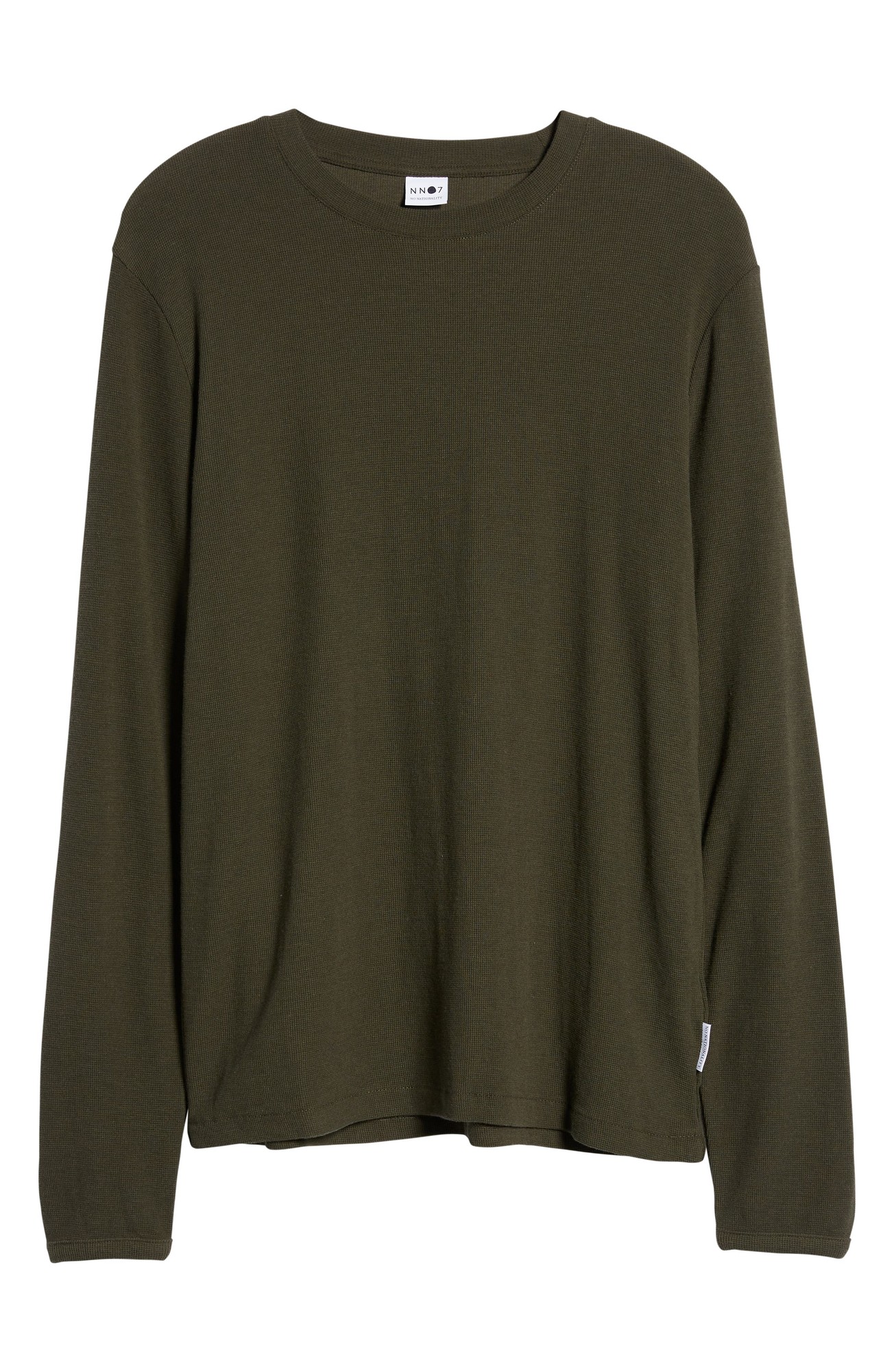 NN07 Clive 3323 Slim Fit Long Sleeve T-Shirt in Dark Army at Nordstrom, Size Small