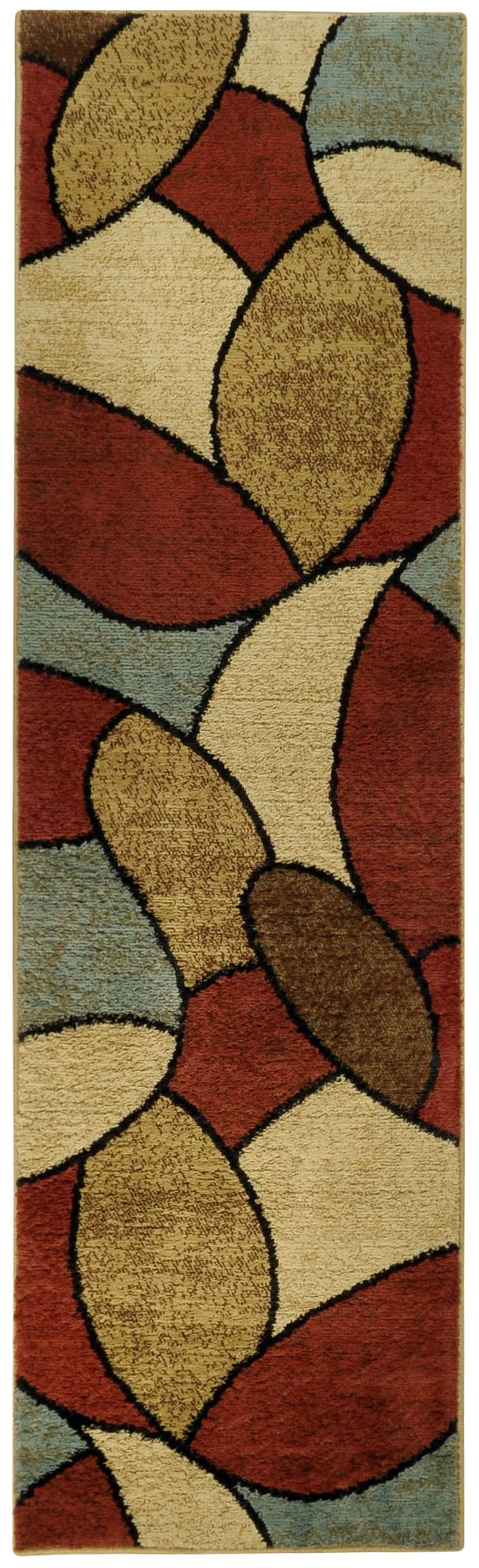 Maxy Home Pasha Collection PA-4579 Modern Contemporary Runner Rug - 23-inch-by-83-inch - 2'x7'