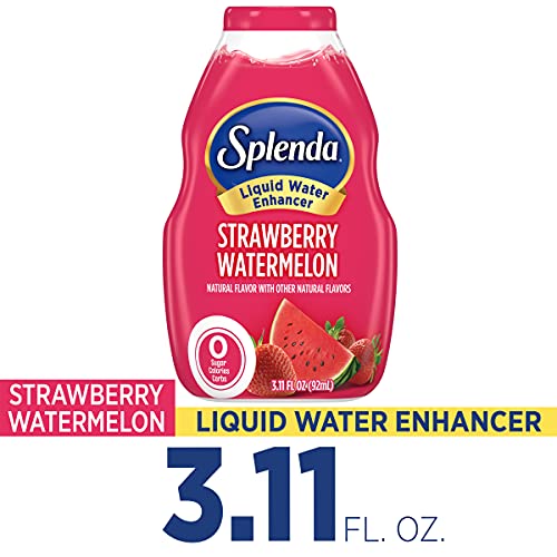 SPLENDA Liquid Water Enhancer Drops  Sugar Free  Zero Calorie  Natural Flavor  Concentrated Drink Mix  3.11 Fl Oz Each Bottle (Strawberry Watermelon   thumbnail