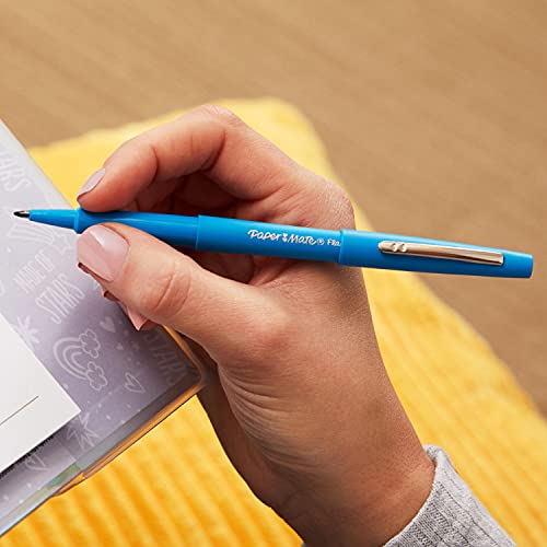 Paper Mate Flair Felt Tip Pens | Medium Point 0.7 Millimeter Marker Pens | Back to School Supplies for Teachers & Students | Assorted Colors, 24 Count thumbnail