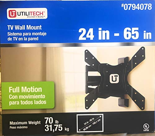 Utilitech Full Motion TV Wall Mount 24â€-65â€ (2697076)