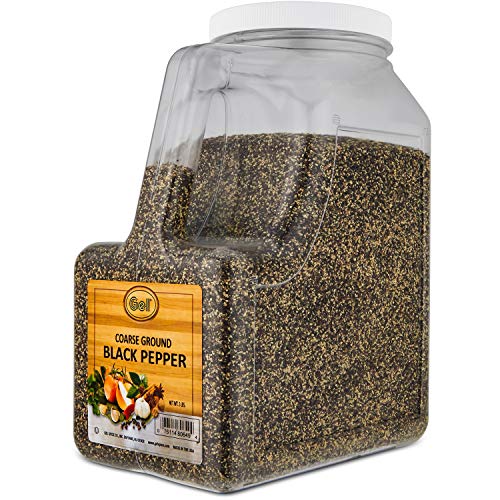 Gel Spice Coarse Ground Black Pepper 18-24 Mesh - Food Service Size - 5 Lbs thumbnail