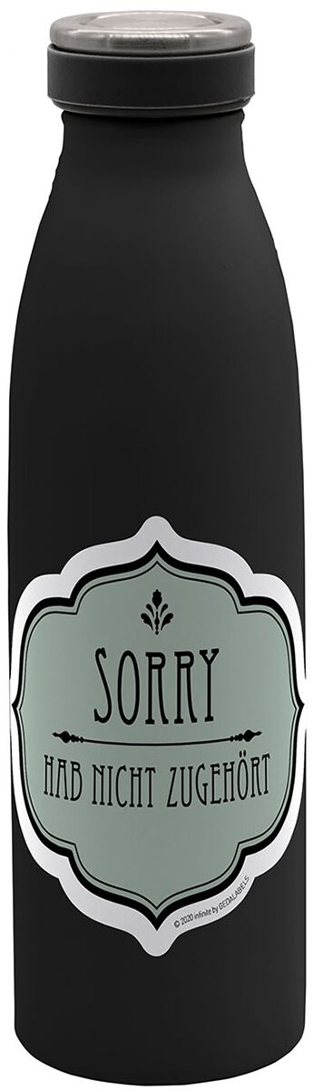 Sag Es Wie Es Ist Sorry Thermosflasche Multicolor