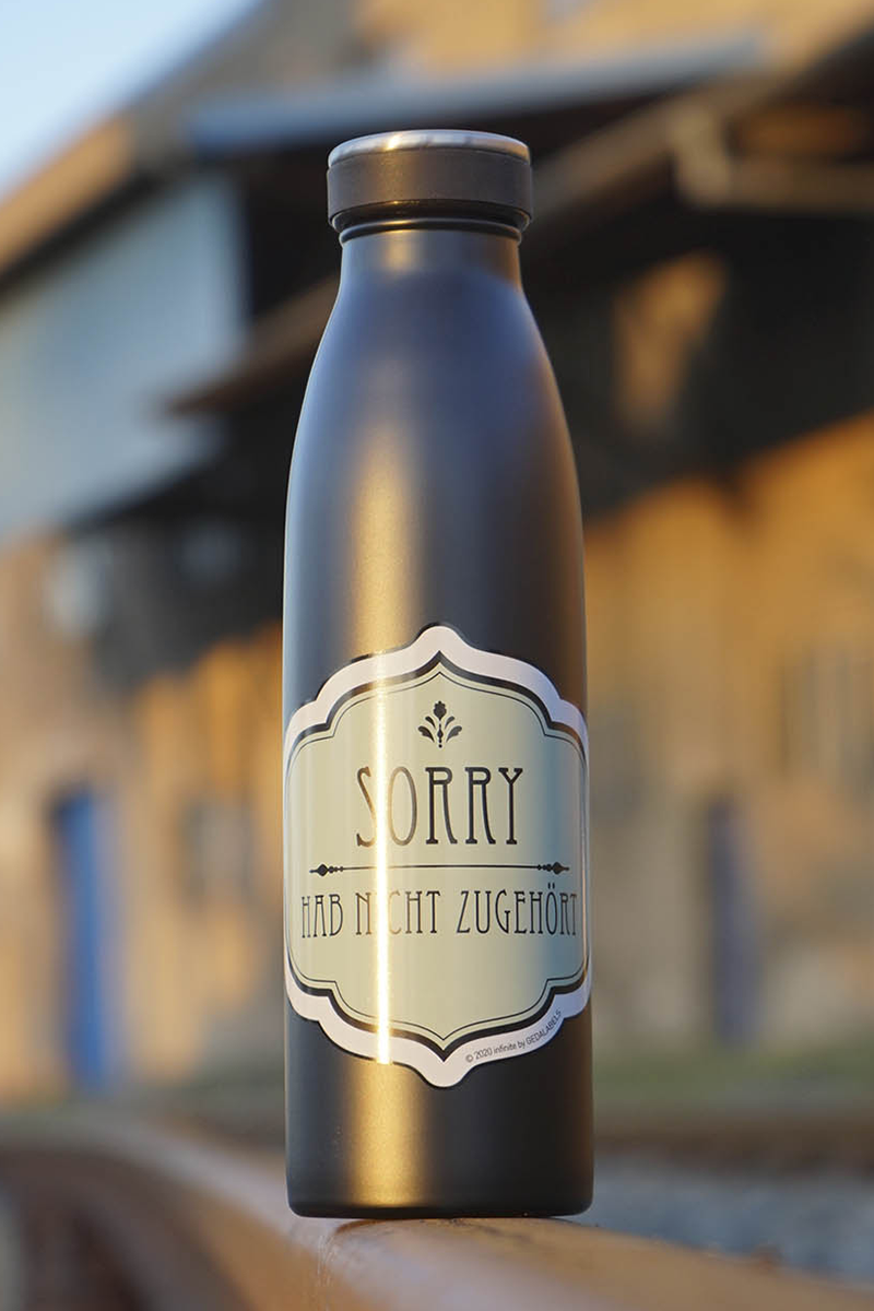 Sag Es Wie Es Ist Sorry Thermosflasche Multicolor thumbnail