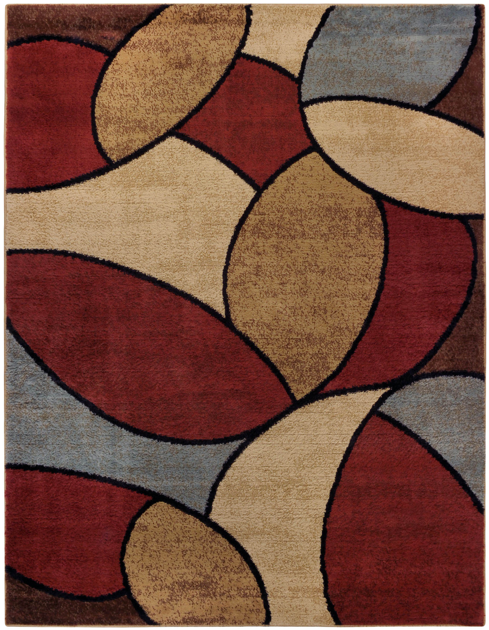 Maxy Home Pasha Collection PA-4579 Modern Contemporary Area Rug - 94-inch-by-126-inch - 8'x11'