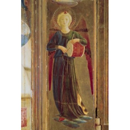 Two Angels-Detail I Fra Angelico (ca1395-1455 Italian) Museo Di San Marco Florence Italy Canvas Art - Fra Angelico (24 X 36)