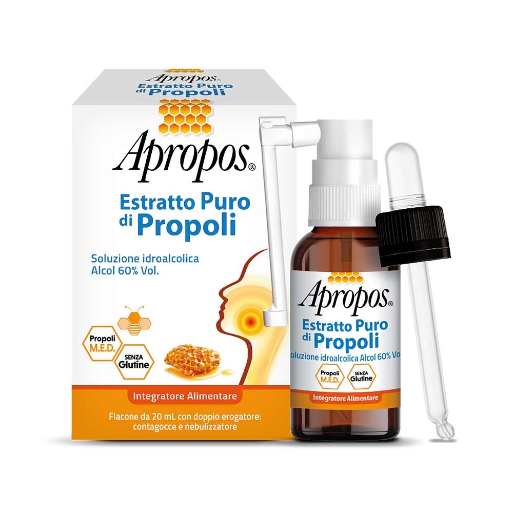 Apropos Estratto Puro Di Propoli Spray+Contagocce 20 Ml