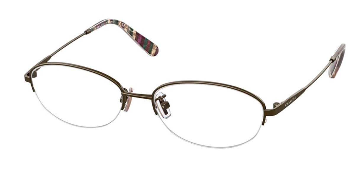 Coach HC5126TD Asian Fit 9335 Women’s Glasses Brown Size 54 - Free Lenses - HSA/FSA Insurance - Blue Light Block Available