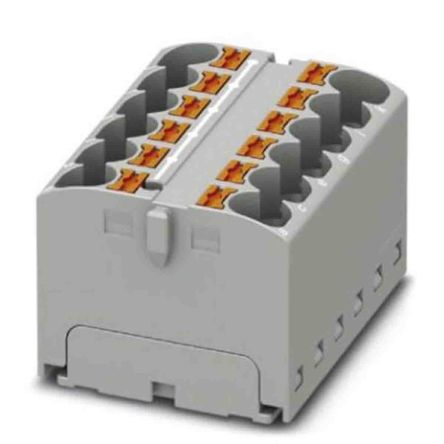 Phoenix Contact Distribution Block, 12 Way, 450 V, 32A, Grey