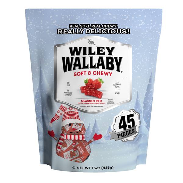Wiley Wallaby: Classic Winter Red Licorice, 15 Oz (2663996)