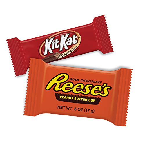 REESE S and KIT KAT® Milk Chocolate Assortment Snack Size Candy  Halloween  44.23 Oz Bulk Variety Bag 85 Pieces (1 PACK) thumbnail