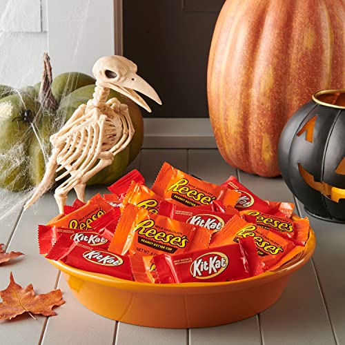 REESE S and KIT KAT® Milk Chocolate Assortment Snack Size Candy  Halloween  44.23 Oz Bulk Variety Bag 85 Pieces (1 PACK) thumbnail