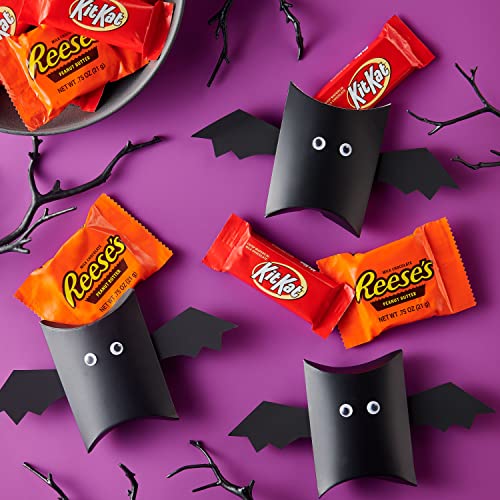 REESE S and KIT KAT® Milk Chocolate Assortment Snack Size Candy  Halloween  44.23 Oz Bulk Variety Bag 85 Pieces (1 PACK) thumbnail