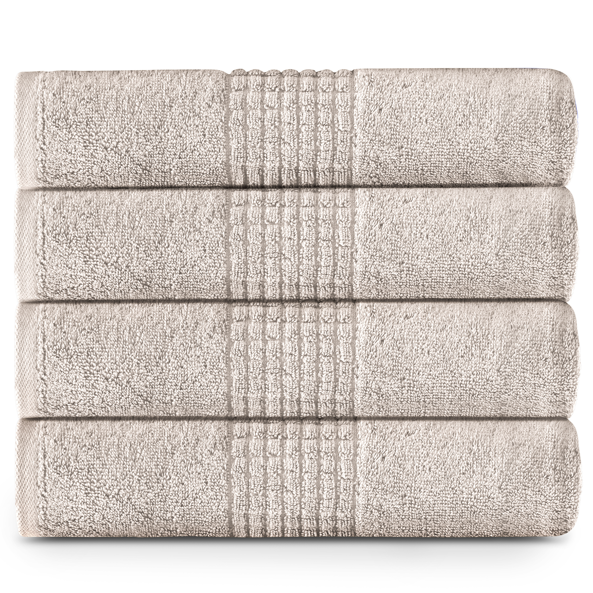 Lavish Touch 100% Egyptian 2 Ply Cotton 700 GSM Mosaic 7 Pc Towels Set Blue thumbnail