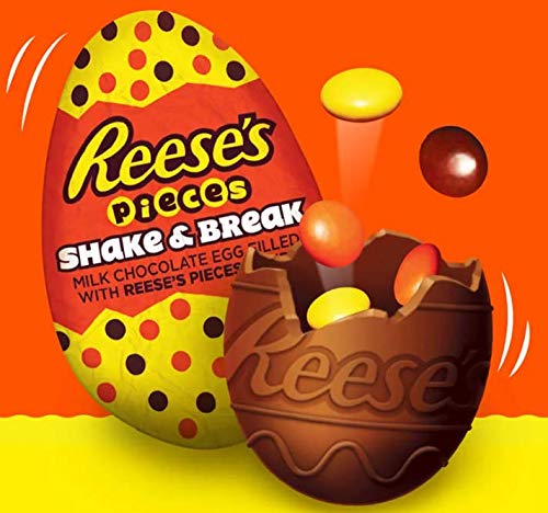 Reese's Pieces, Easter Shake & Break Milk Chocolate Eggs Candy, 1.2 Ounce (Pack of 42) thumbnail