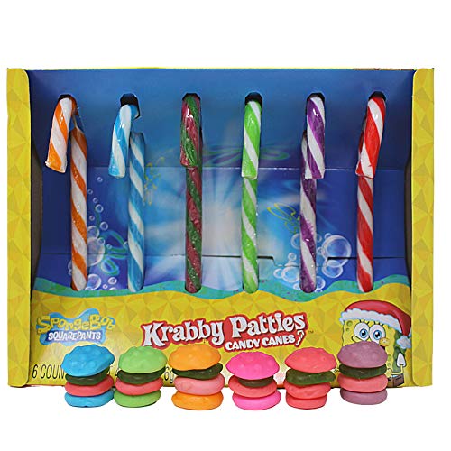 CHERRY, WATERMELON, ORIGINAL, GREEN APPLE, BLUE RASPBERRY, GRAPE FLAVORED KRABBY PATTIES CANDY CANES, CHERRY, WATERMELON, ORIGINAL, GREEN APPLE, BLUE RASPBERRY, GRAPE