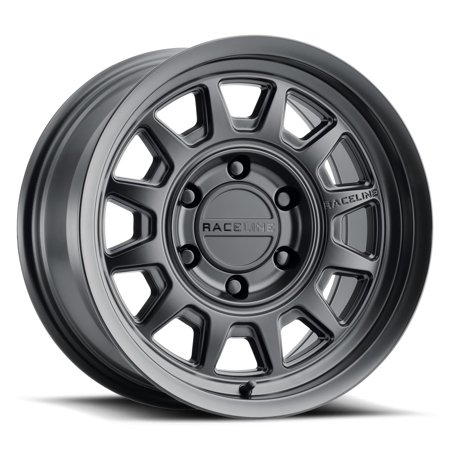 Raceline 952B-AERO HD 17  Cast Aluminum Wheel  AERO HD SATIN BLACK 17X8.5 6X135 0mm Fits Select: 2019 FORD F150 SUPERCREW  2016-2018 FORD F150