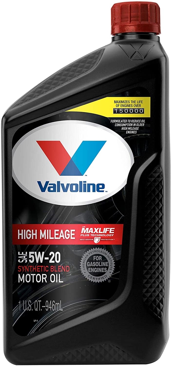 Valvoline High Mileage 150K with Maxlife Plus Technology Motor Oil SAE 5W-20 1 QT