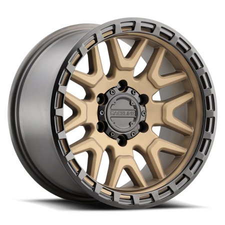 Raceline 953BZ-KRANK 17  Cast Aluminum Wheel  KRANK BRONZE 17X8.5 6X139.7 0mm Fits Select: 2015-2018 CHEVROLET SILVERADO K1500 LT  2014 CHEVROLET SILV