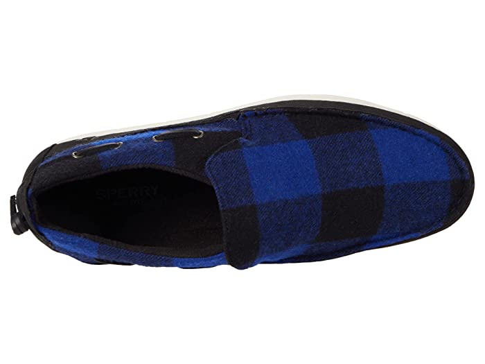 Sperry Moc-Sider Buffalo Check Male Slip on Mens Shoes BLUE - Size UK 9 thumbnail