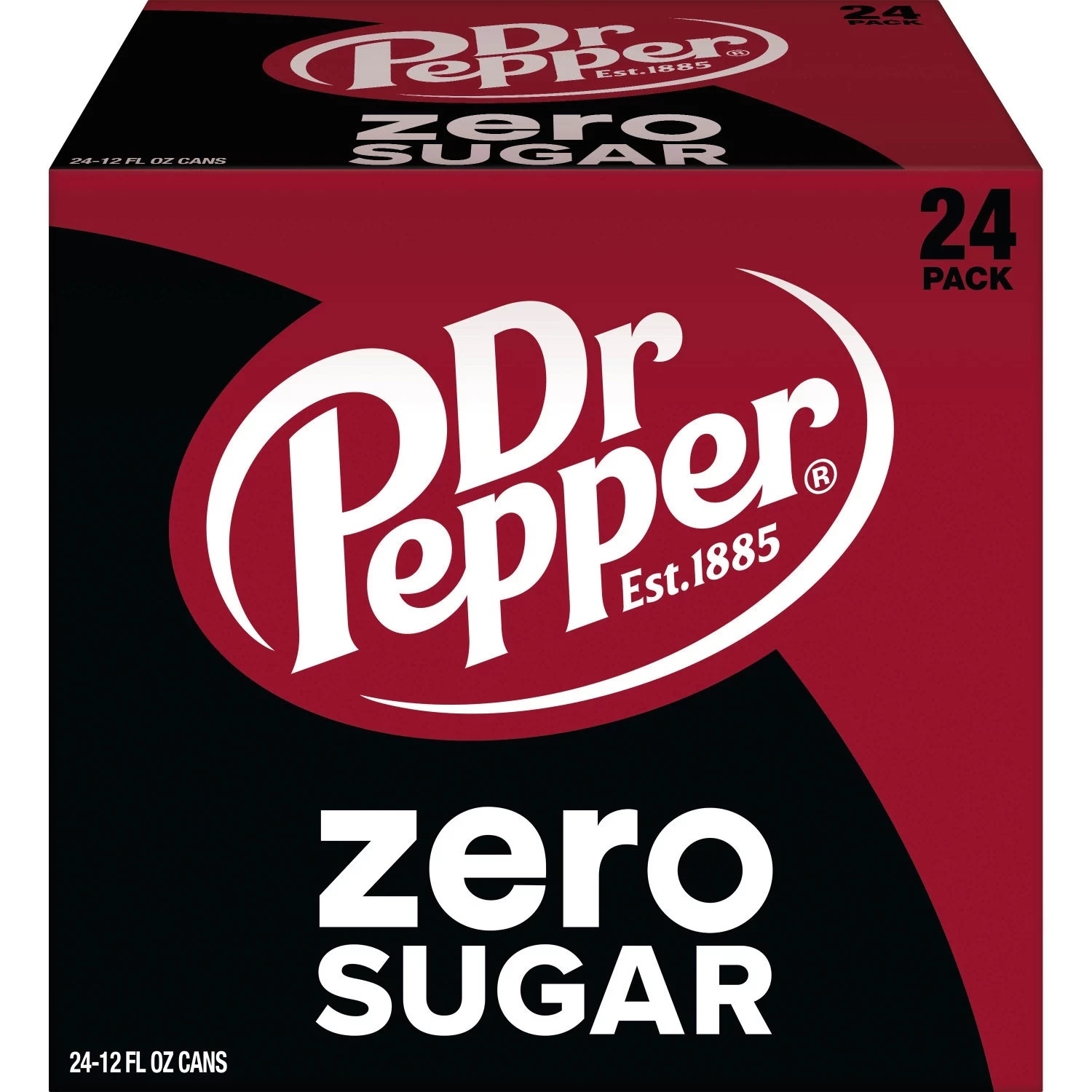 Dr Pepper Zero Sugar Soda Pop  12 Fl Oz  24 Pack Cans thumbnail